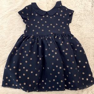 Carter’s Navy Blue and Gold Party Dress